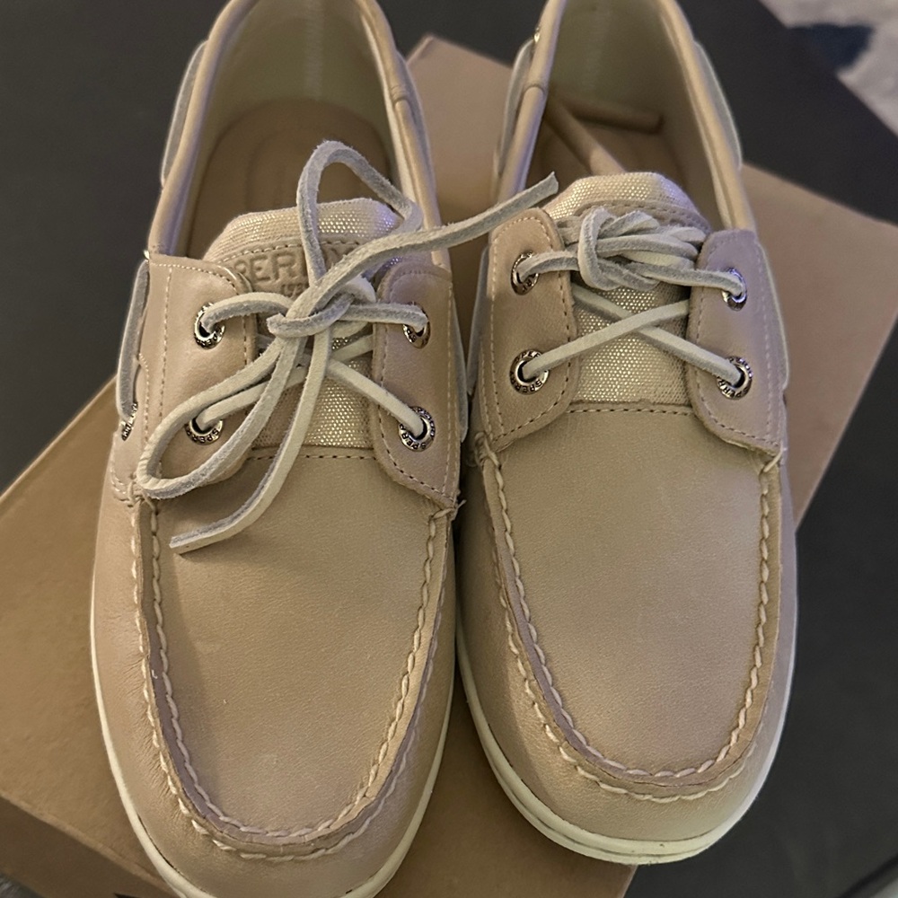 Sperry Women's Koifish Sparkle Linen & Leather Loafers